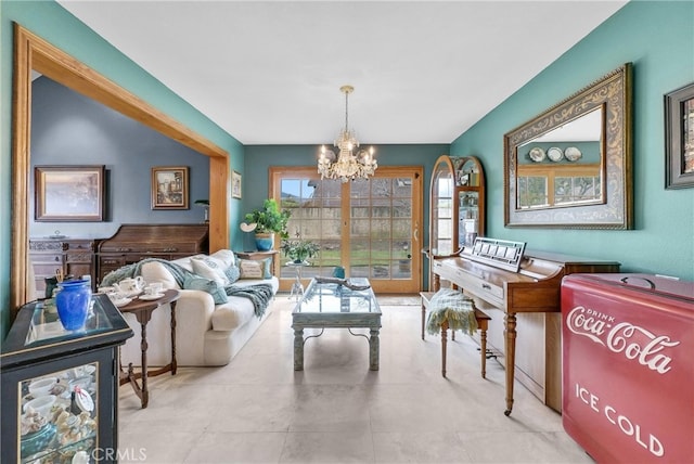 6153 Peridot Ave, Alta Loma, CA 91701 - living area with a chandelier