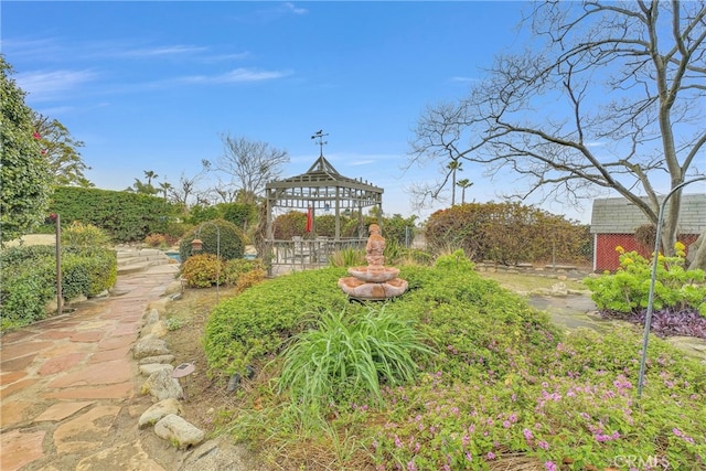 6153 Peridot Ave, Alta Loma, CA 91701 - view of yard with a gazebo