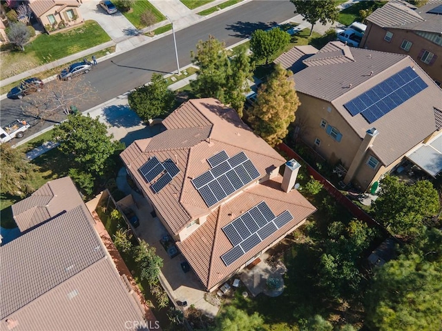 drone / aerial view featuring a residential view