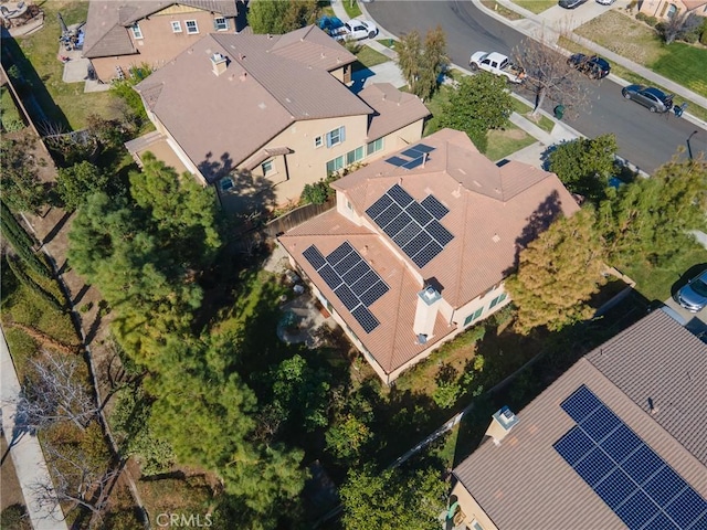 aerial view featuring a residential view