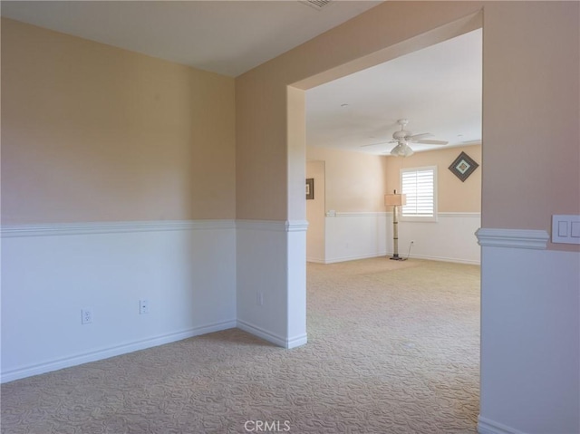 1230 Cantania Dr, Redlands, CA 92374 - carpeted empty room with a ceiling fan