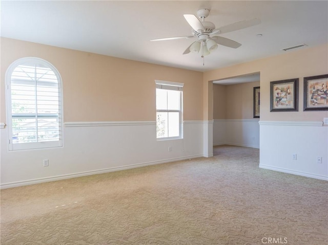 1230 Cantania Dr, Redlands, CA 92374 - carpeted empty room featuring a ceiling fan and baseboards