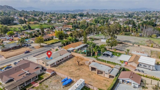 drone / aerial view featuring a residential view