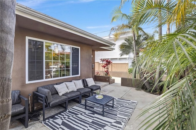 309 W Avenida Palizada, San Clemente, CA 92672 - view of patio / terrace featuring fence and an outdoor living space