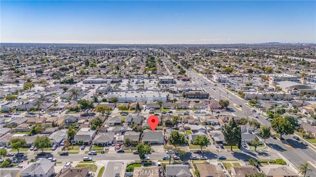 drone / aerial view featuring a residential view