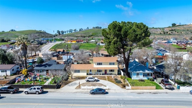 bird's eye view featuring a residential view