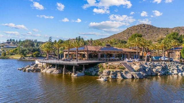 4065 Via Palo Verde Lago, Alpine, CA 91901 - dock area with a water and mountain view