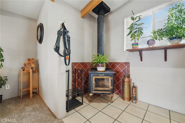 30919 Valley Oak Dr, Running Springs, CA 92382 - detailed view of a wood stove