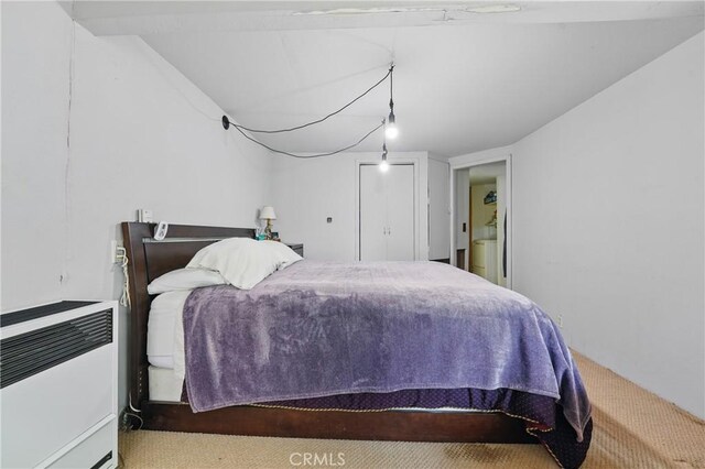 30919 Valley Oak Dr, Running Springs, CA 92382 - bedroom featuring carpet and heating unit