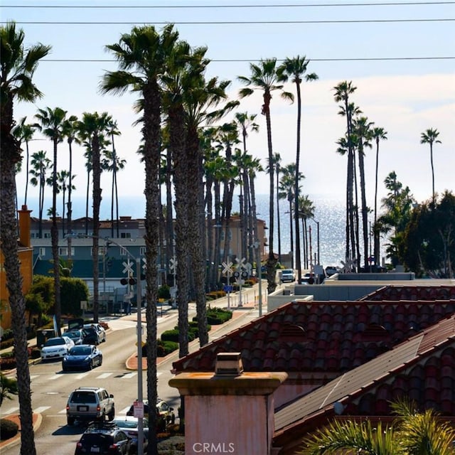 view of street featuring curbs and sidewalks