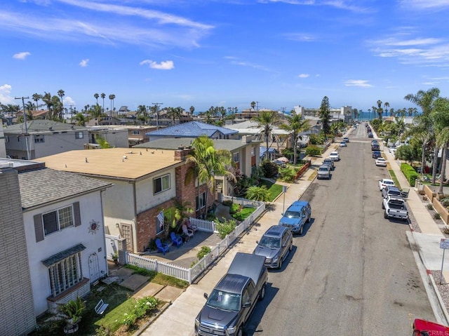 aerial view featuring a residential view