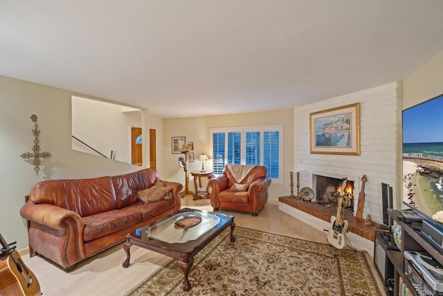 255 Daisy, Imperial Beach, CA 91932 - living area with a fireplace