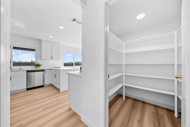 pantry with visible vents