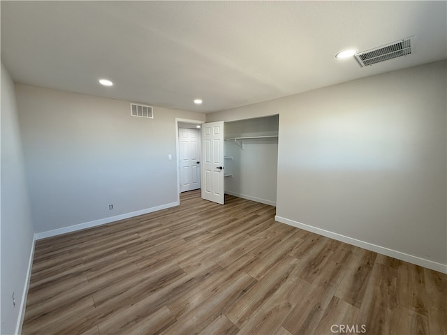 420 N Yorktown St, Ridgecrest, CA 93555 - unfurnished bedroom featuring visible vents, baseboards, and wood finished floors