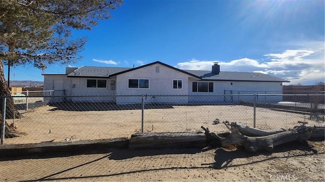 420 N Yorktown St, Ridgecrest, CA 93555 - rear view of house with a fenced backyard