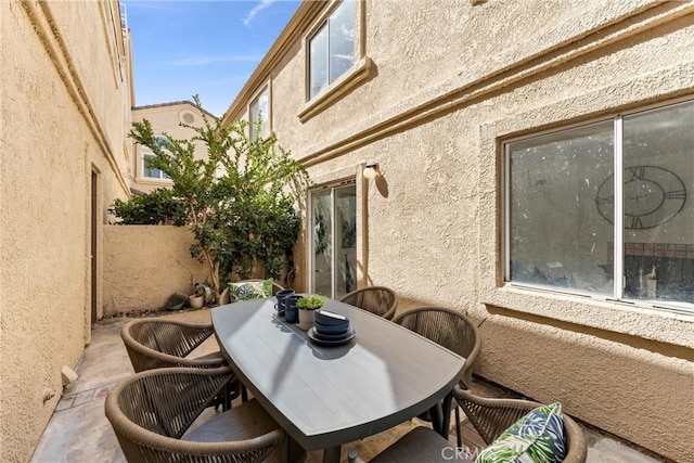 view of patio / terrace with outdoor dining space