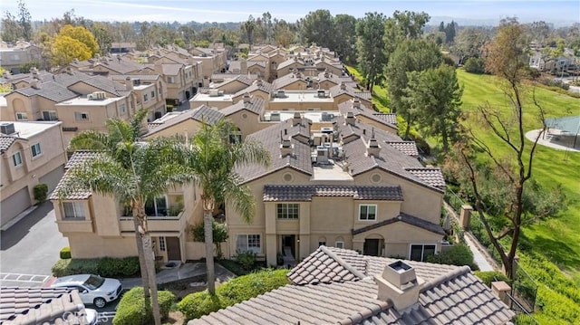 bird's eye view with a residential view