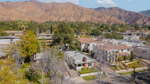 mountain view with a residential view