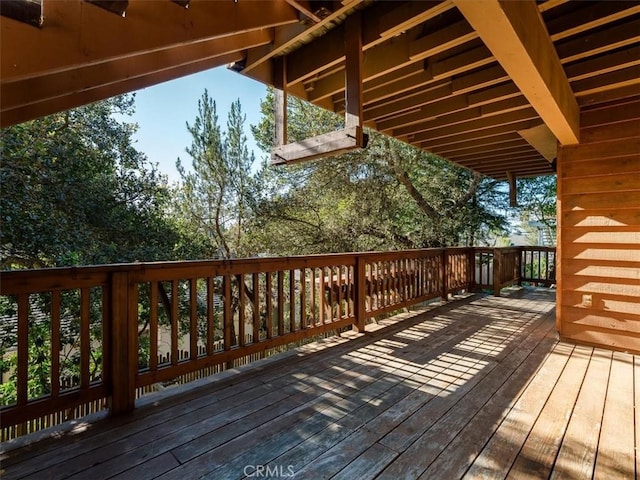 view of wooden terrace