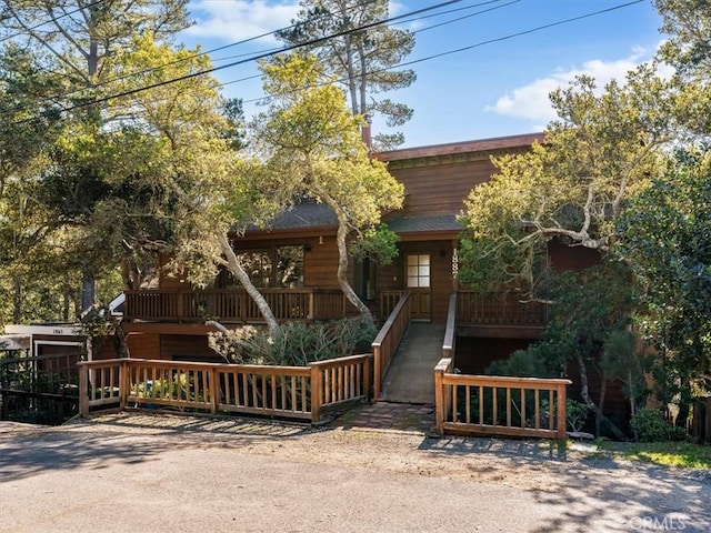 view of rustic home