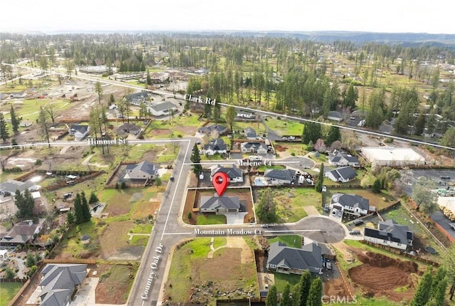 drone / aerial view featuring a residential view