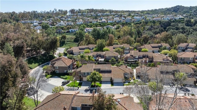 drone / aerial view with a residential view