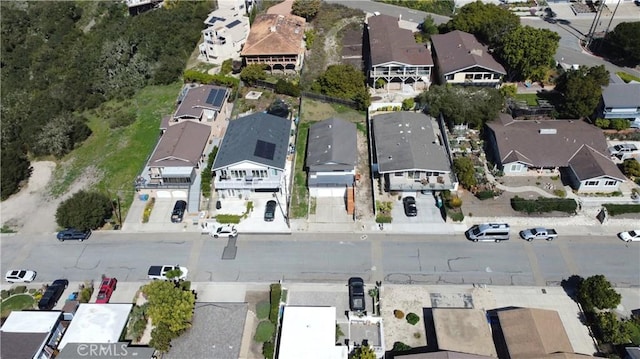 drone / aerial view with a residential view