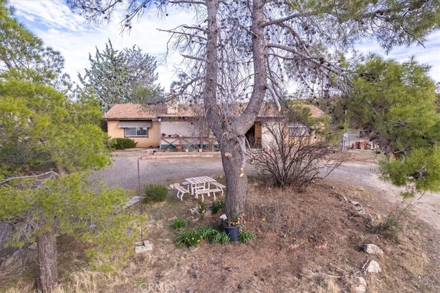 view of front of house with stucco siding