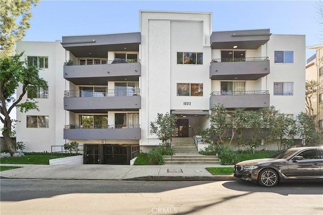 view of building exterior featuring central AC unit