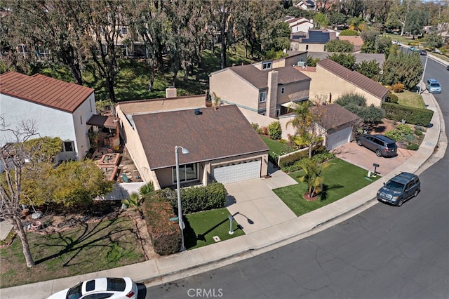 birds eye view of property featuring a residential view