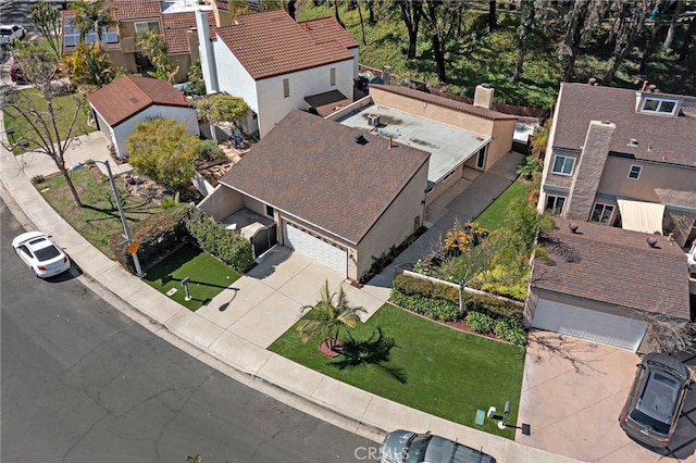 birds eye view of property featuring a residential view