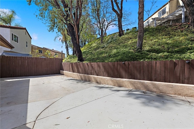 view of patio / terrace with fence