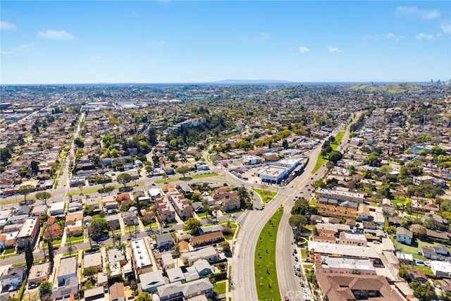 aerial view featuring a residential view