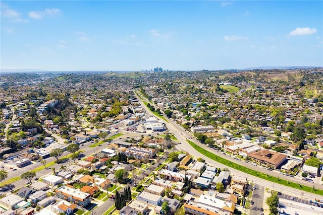 drone / aerial view featuring a residential view