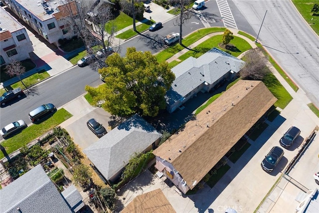 aerial view featuring a residential view