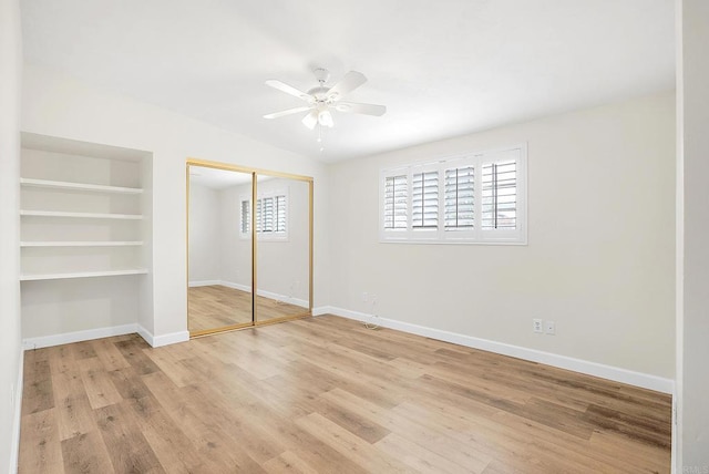 1331 Louden Ln, Imperial Beach, CA 91932 - unfurnished bedroom featuring wood finished floors, a closet, and a ceiling fan