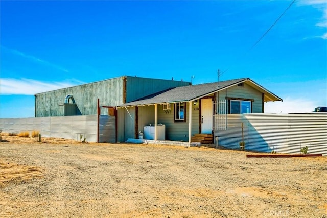 view of rear view of property