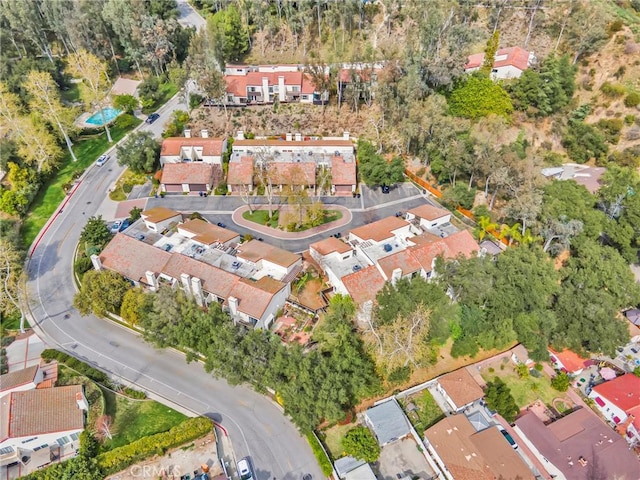 drone / aerial view featuring a residential view