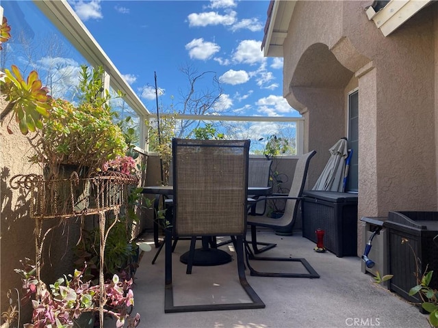 view of patio / terrace with outdoor dining area