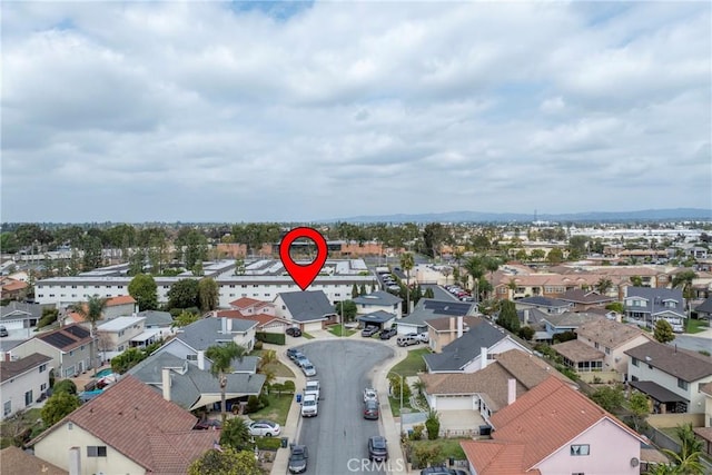 birds eye view of property featuring a residential view