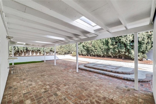 view of patio / terrace with fence