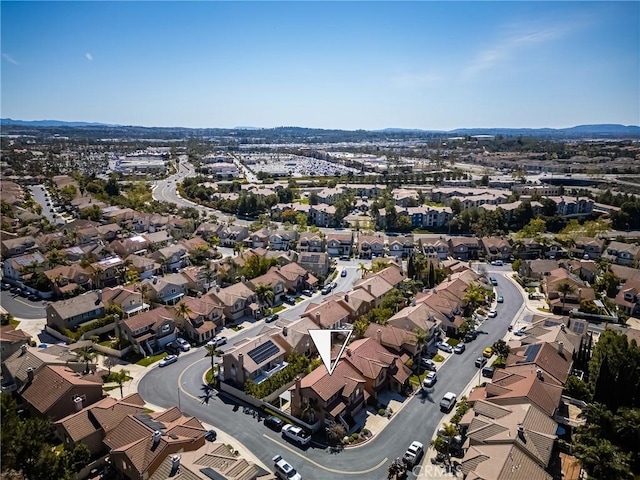 drone / aerial view with a residential view