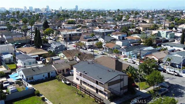 aerial view featuring a residential view