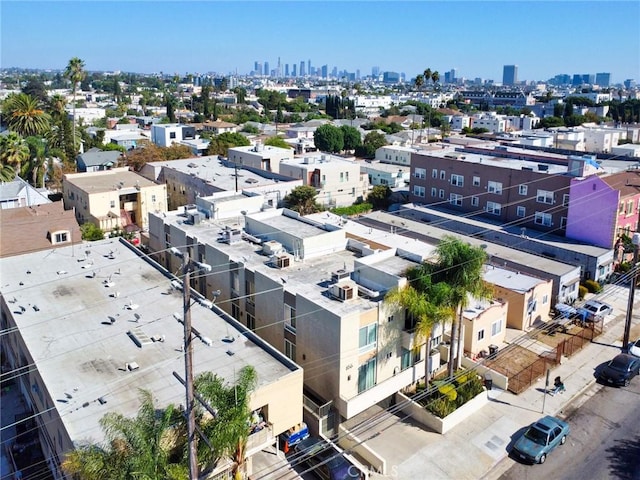 bird's eye view featuring a view of city