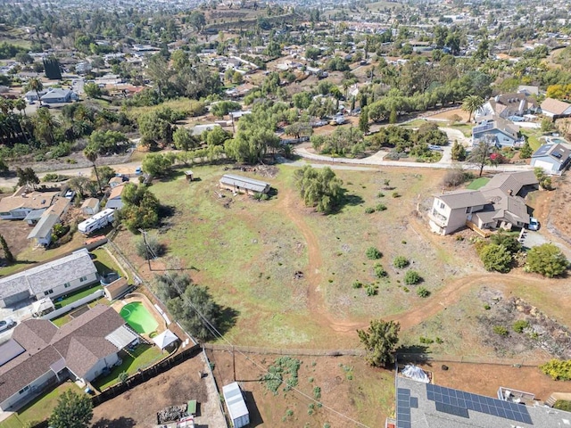 birds eye view of property featuring a residential view