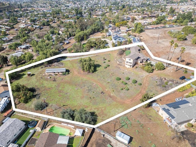 birds eye view of property featuring a residential view