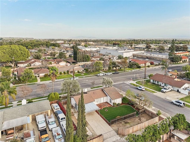 drone / aerial view with a residential view