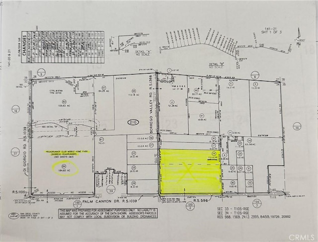 1320 Palm Canyon Dr, Borrego Springs CA, 92004 land for sale