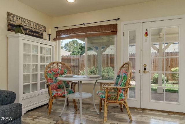 view of sunroom / solarium