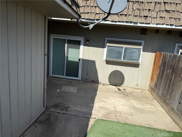 view of patio / terrace with fence